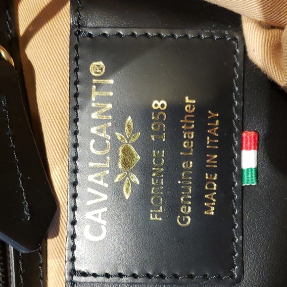 CAVALCANTI BAG MADE IN ITALY BROWN AND BLACK with dust bag - Picture 9 of 12